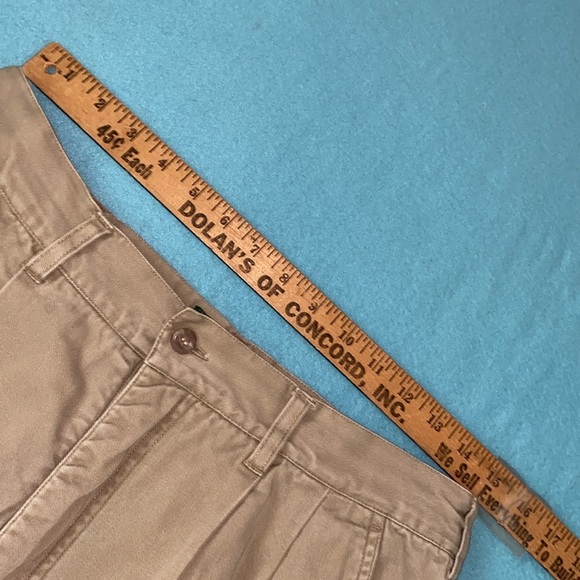 CABELA’S khakis fully flannel lined pants button zipper fly tan cozy size 14 reg - Picture 8 of 14